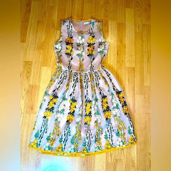 endless rose floral embroidered dress Lyla Communion Dress main image 1
